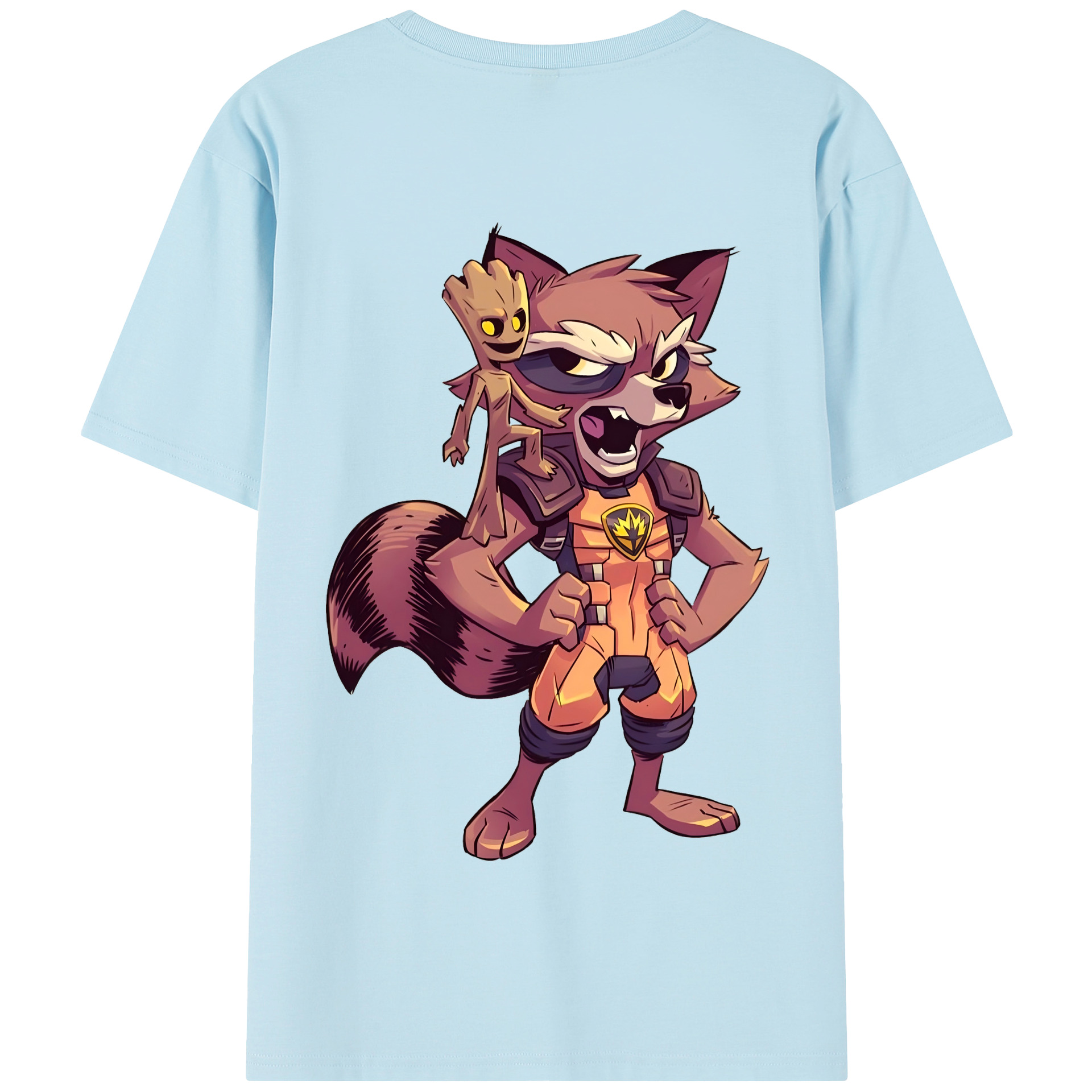 （画像用） アベンジャーズ The Avengers 綿100％半袖Tシャツ（背面プリント）